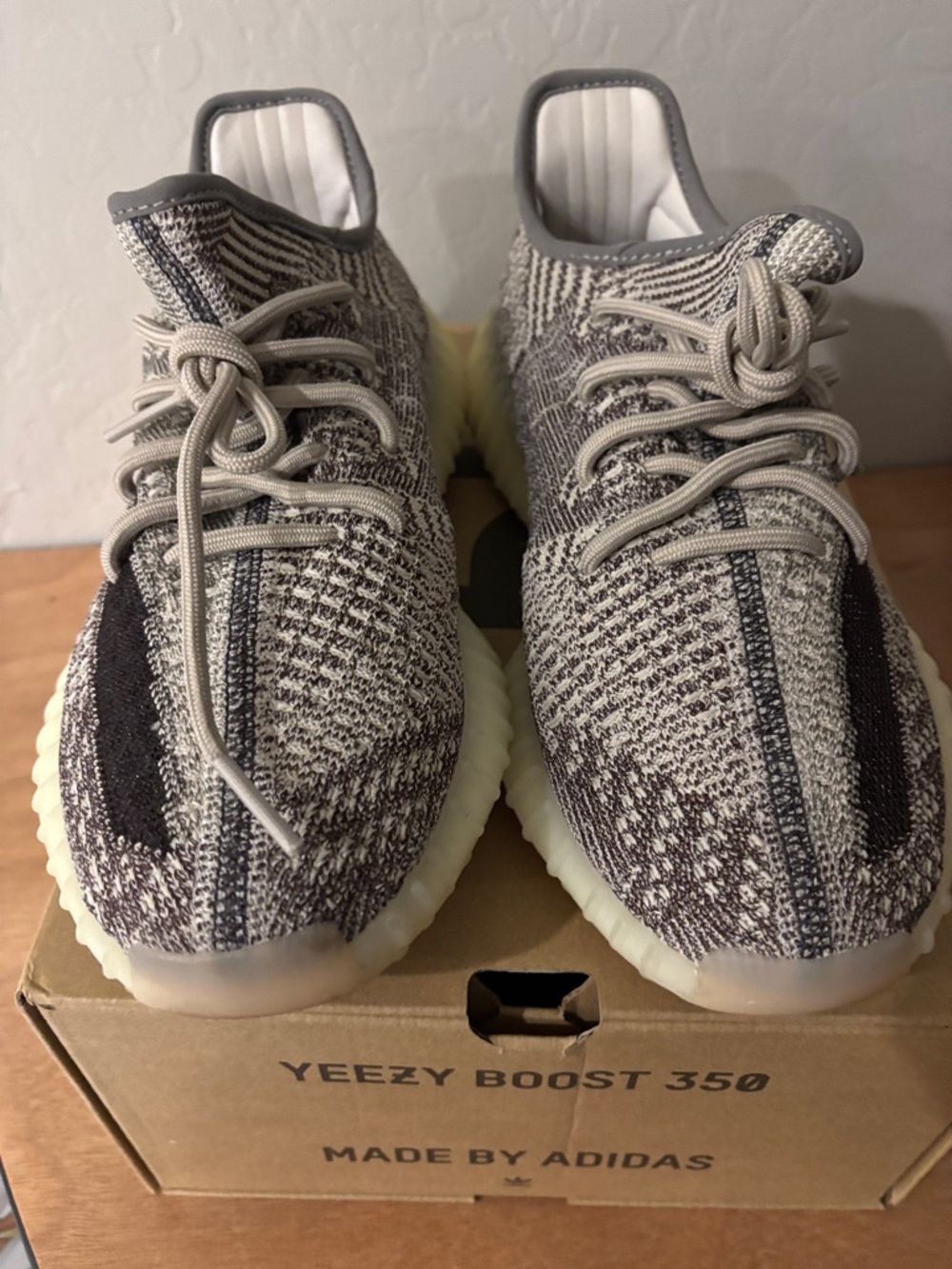Adidas Yeezy Boost 350 V2 Zyon Men's - FZ1267 Size 8.5 brown white stripe
